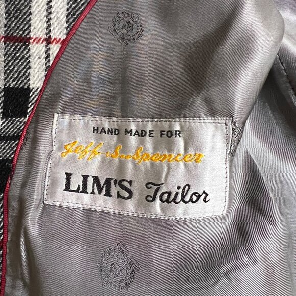 Hand Made Jeff Spencer Academia Professor Plaid Tartan Blazer Indie Statement 46 - Picture 8 of 11